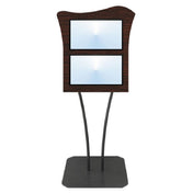 Hubert 34915 - Menu Board, 2-pocket, Floor Stand