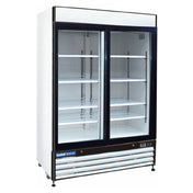 Hubert 69K-115 - Kratos® Merchandiser, 54"W X 32"D X 79"H, 2 Swing Glass Door