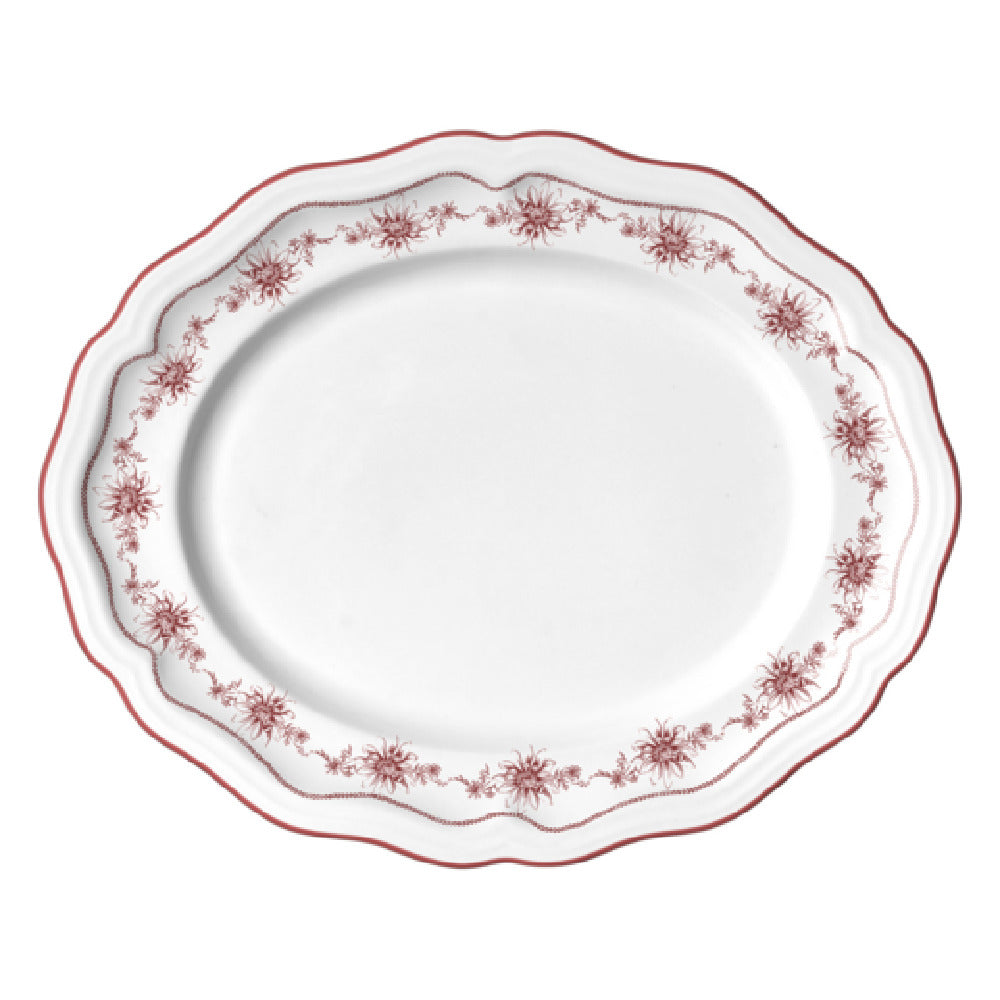 Steelite 62535FP817 Oval Platter 13.0" X 10.5" X 1.0" Adelina