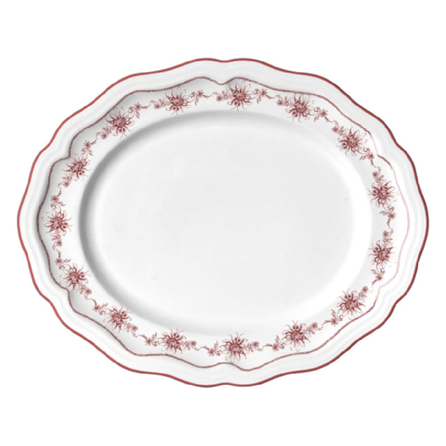 Steelite 62535FP817 Oval Platter 13.0" X 10.5" X 1.0" Adelina