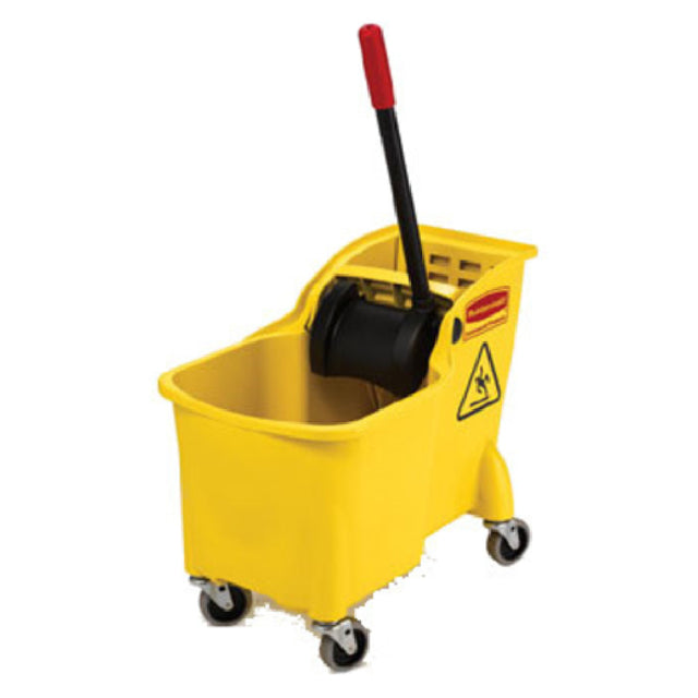 Rubbermaid FG738000YEL Tandem™ Bucket/Wringer Combo 31 Qt. Bucket Capacity One-piece Design