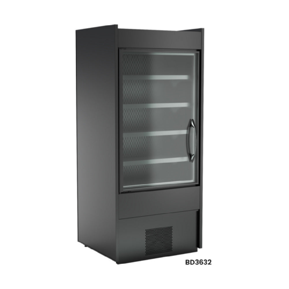 Structural Concepts BD3632 Oasis® Self-Service Refrigerated Case 36-1/4"W (1) Self-closing Swinging Front Clear Glass Door