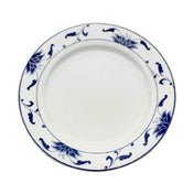 Cameo China 255-81 Blue Lotus Rim Plate 8-1/4" Dia. X 1"H (21 Cm X 2.3 Cm)