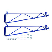 Hubert 30V-120 - CenPro Deep Wall Mounting Brackets For Blue Epoxy Wire Shelving