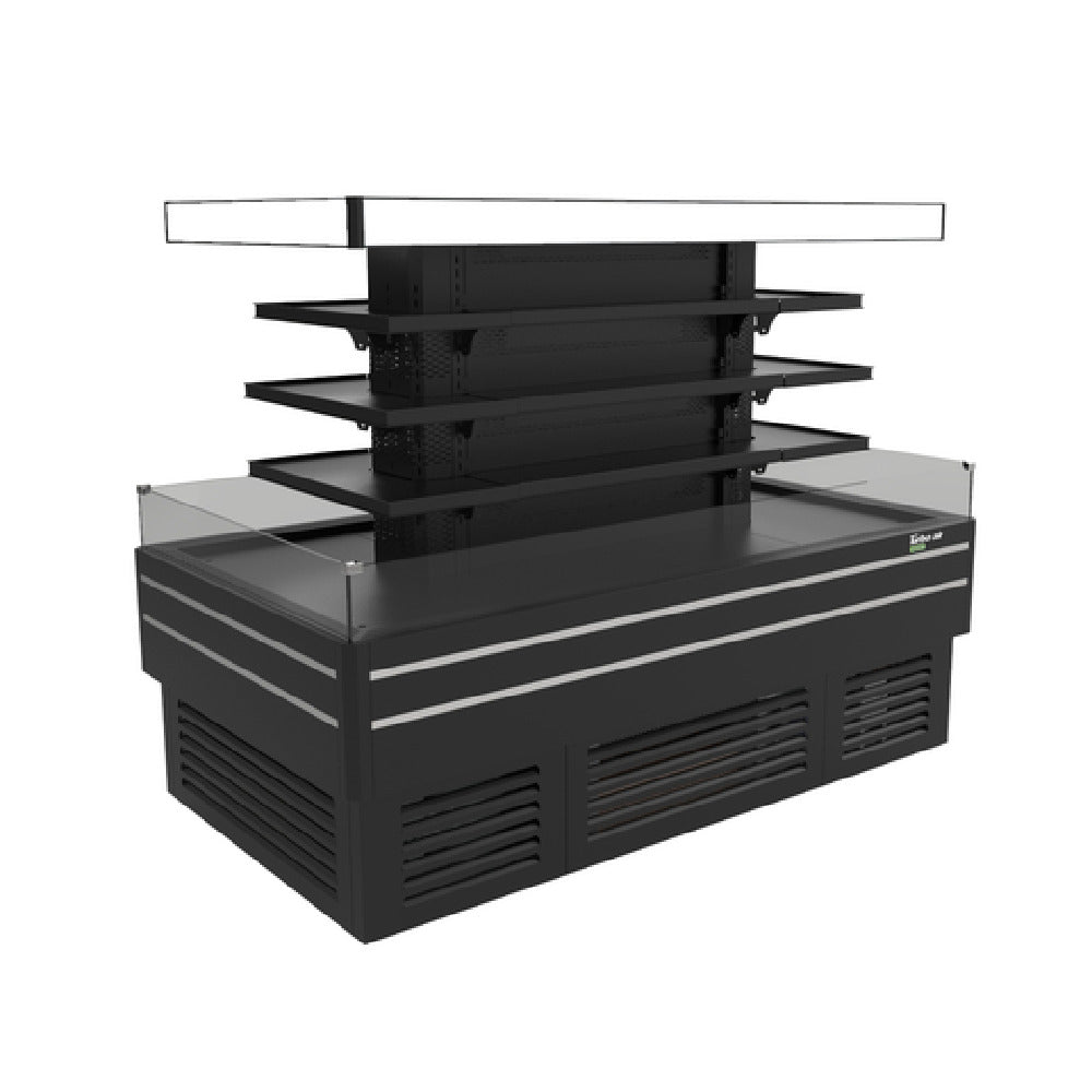 Turbo Air TIOM-36CSCB-N Island Display Self-Serve Refrigerated Merchandiser 41.9 Cu. Ft. Capacity