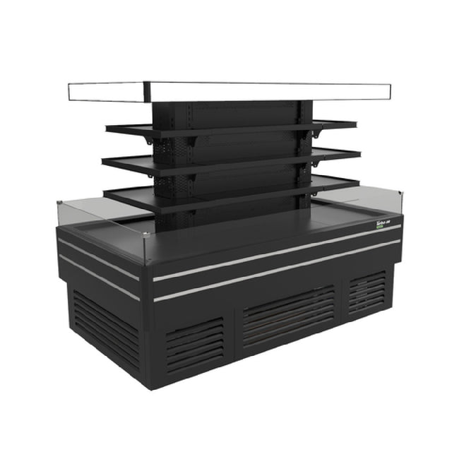 Turbo Air TIOM-36CSCB-N Island Display Self-Serve Refrigerated Merchandiser 41.9 Cu. Ft. Capacity