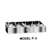 Piper Products P-5 - Silverware Dispenser, Stainless Steel, (5) Pans Included