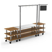 Steelite MGCMLA02BSXW Mogogo Buffet Solutions Modular Pro Salsa Bar Station 3-tier