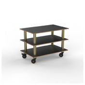 Steelite MGCMLX02MBXH - Modular Classic Medium Unit Marble Black Brushed Brass Heavy Duty Casters