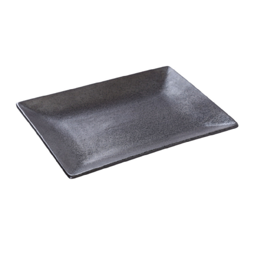 Yanco DB-410 Diamond Black Plate 10"L X 7"W X 1-1/8"H Rectangular