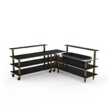 Steelite MGCMLB01MBXW Mogogo Buffet Solutions Modular Cooling Corner Station 3-tier