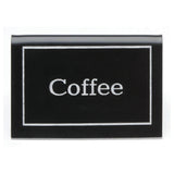 Hubert 32726 - Beverage Tent Sign, 3" X 2" X 1-3/4"H, Horizontal