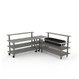 Steelite MGCMLB01GSXW Mogogo Buffet Solutions Modular Cooling Corner Station 3-tier