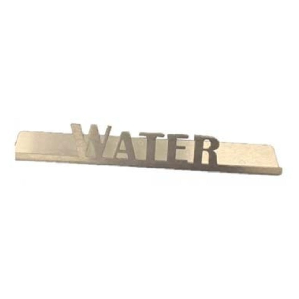 Service Ideas 1C-BF-WATER-SIGN Beverage ID Sign "Water" 1"H X 6-1/2"W