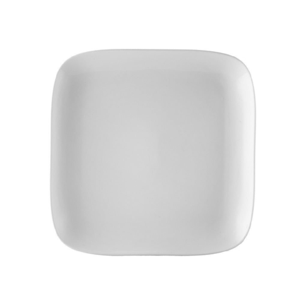 CAC China OXF-C16 Oxford Plate 10"L X 10"W X 1-1/8"H Square