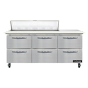 Continental Refrigerator SW72N12C-D Sandwich Unit 72"W 20.6 Cu Ft Capacity