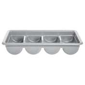 Hubert 17806 - Flatware Box, 4-compartment, 20-3/8" X 11-1/4" X 3-1/2"H