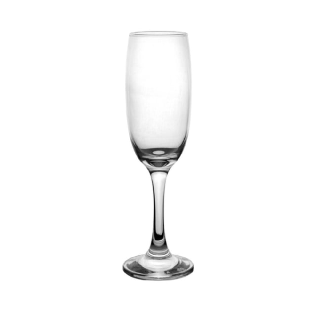 Steelite P44704 Flute 7.5 Oz. (H 8-1/4" M 2-1/2" T 2" B 2-1/2") Soda Lime