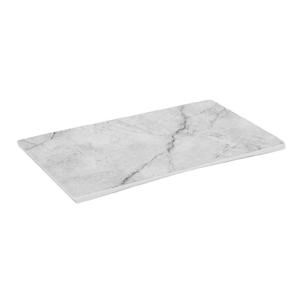 BauscherHepp TMA9624 Carrara Collection Marble Platter 9-11/16" X 5-1/2" X 3/10"H