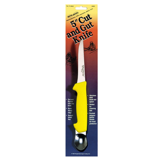 Dexter 28383 Basics® (P11893C) 5" Cut & Gut Knife In Skin Pak Stain-free High-carbon Steel