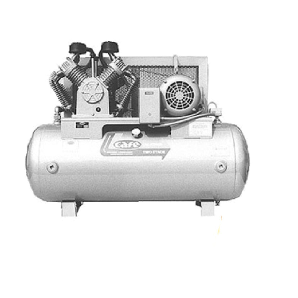 Cleveland CAS-15 Compressed Air System Horizontal 15 HP Air Compressor & 200 Gal Receiver Tank