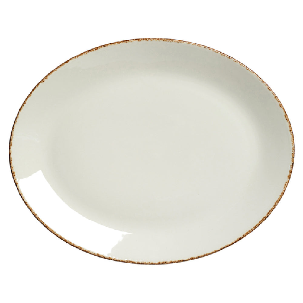 Steelite 17140145 Oval Coupe Platter 13.5" X 10.625"Dapple Brown