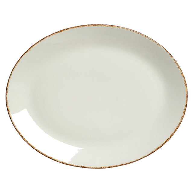 Steelite 17140145 Oval Coupe Platter 13.5" X 10.625"Dapple Brown