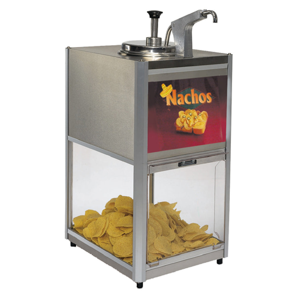 Gold Medal 2206 - Chip 'n Cheese Combo Warmer/Merchandiser, Counter Top, 10 Lbs. Warmer Box Chip Capacity