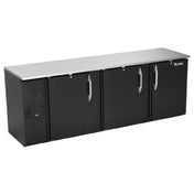 Victory VBBN94HC-B - Back Bar Refrigerator, Three-section, 94"W X 26-1/8"D X 34"H