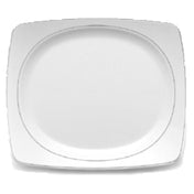 Elite Global Solutions D3227L-W Plate 10-5/8"L X 9-1/8"W X 1-1/2"H Rectangular