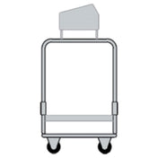 Delfield UTSP-2SS Tray & Silver Cart With 4-pan Silverware Bin And 2 Stainless Steel Tray Shelves