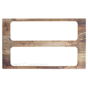 Hubert 31209 - Tile, 1/2-size Long, 2-cutouts