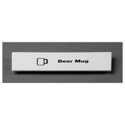 Cambro CECBM6000 Camrack® Extender ID Clip 5"L X 1-9/16"H Snap On