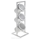 Hubert 74633 - Cerve Collection Cylinder Holder, 3-tier, 6-9/10"L X 6-9/10"W X 20"H