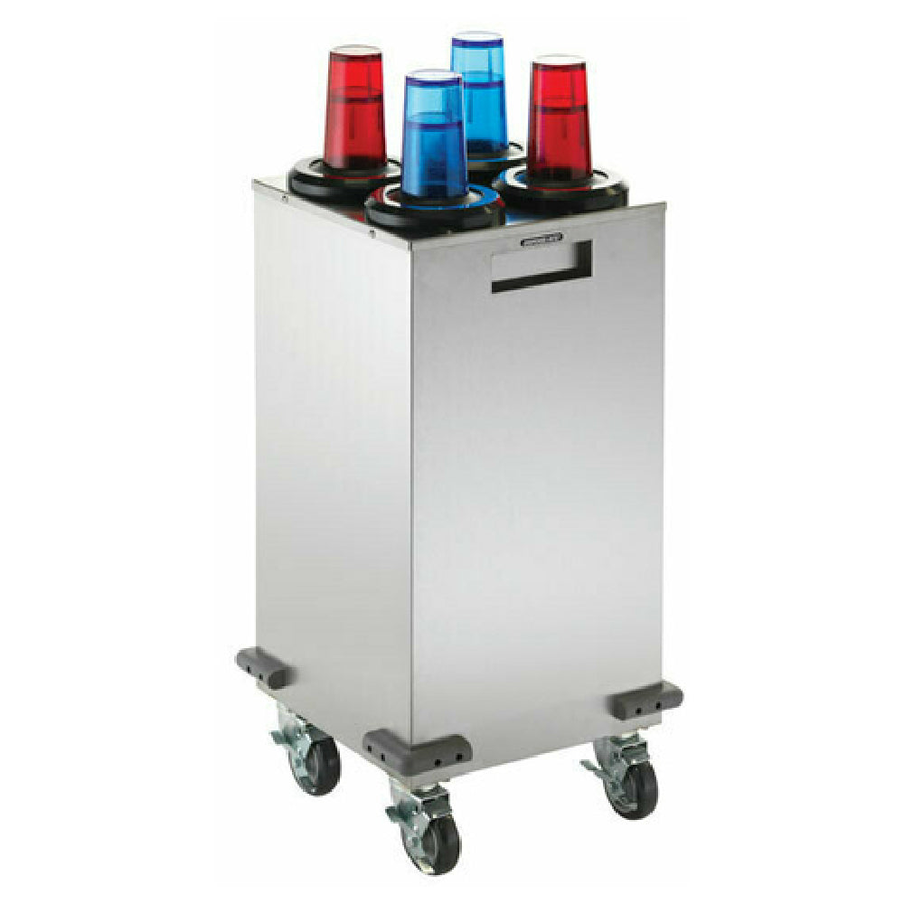 Dispense-Rite MCDC-SLR2X2 - Mobile Cup Dispensing Cart, 35”H X 17”W X 17”D
