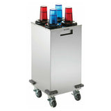 Dispense-Rite MCDC-SLR2X2 - Mobile Cup Dispensing Cart, 35”H X 17”W X 17”D