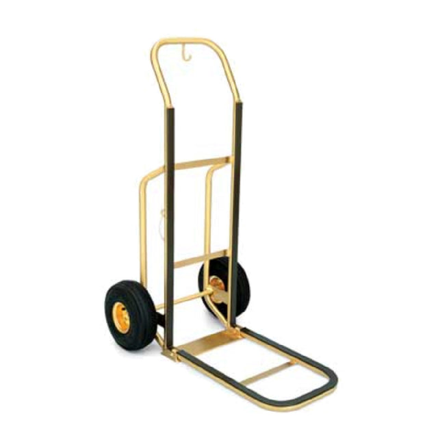 Forbes Industries 1555-B Bellman's Handtruck 23-1/2"L Fold-up Dropnose 1" Brushed Brass Tube