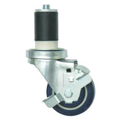 Hubert 77950 - Kratos 28W-506 3" Caster With Brake For Kratos Worktables, 1.25" Stem