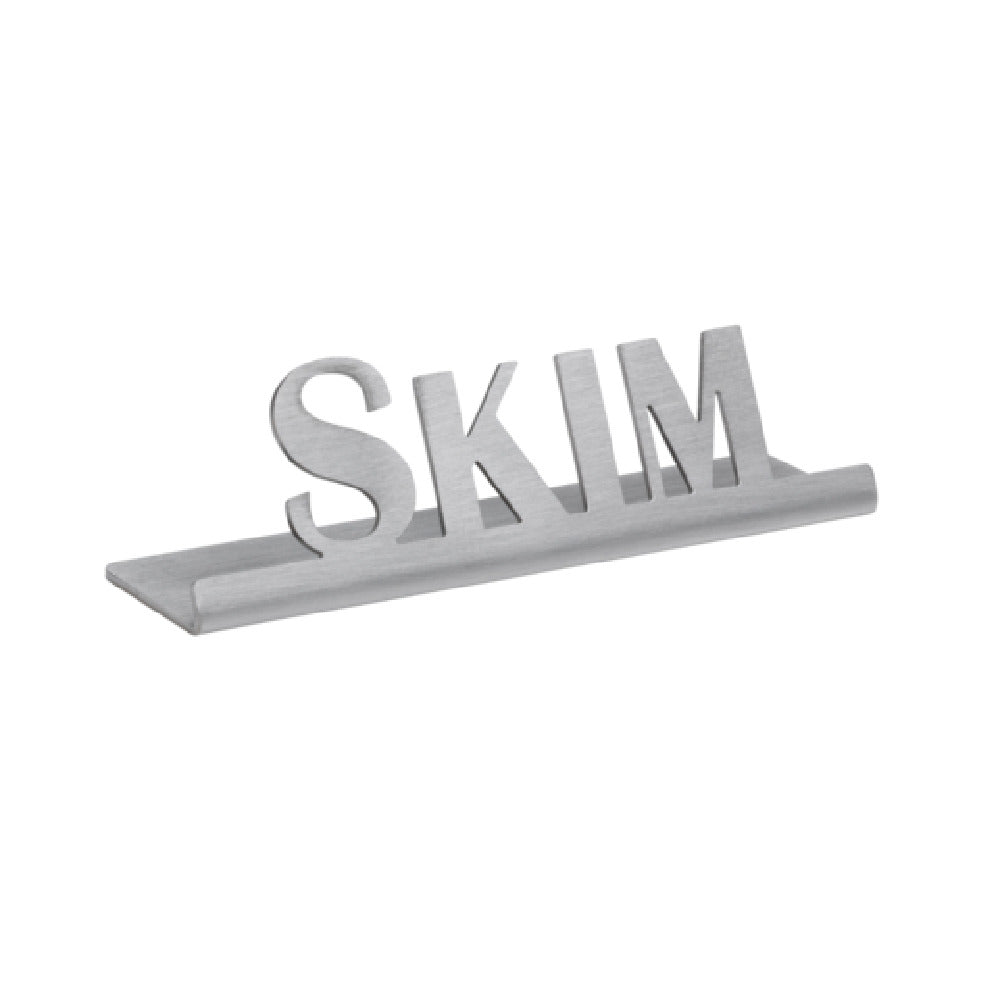 Service Ideas 1C-ST-SKIM-SIGN Service Ideas Laser Cut ID/Table Sign 18/8 Stainless