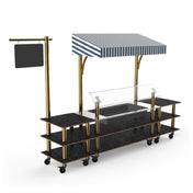 Steelite MGCMLA01MBWW Classic Canopy Cooling Station 130"W X 29 1/2"D X 96"H Mixed Materials