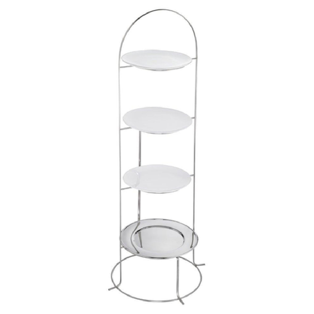 BauscherHepp 57.0177.6040 Tea Stand 48"H 4-tier (for 3 Plates & 1 Tray Not Included)