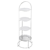 BauscherHepp 57.0177.6040 Tea Stand 48"H 4-tier (for 3 Plates & 1 Tray Not Included)