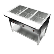 BK Resources ST-SW-3 Steam Table Electric 3-pan Open Well Design