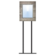 Hubert 18853 - Menu Board, 1-pocket, Floor Stand