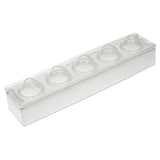 JB Prince M664 Mold Set 15-1/4" X 4-1/2" Makes (5) 2-1/8" Dia. X 3"H Egg Shapes