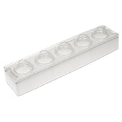 JB Prince M664 Mold Set 15-1/4" X 4-1/2" Makes (5) 2-1/8" Dia. X 3"H Egg Shapes
