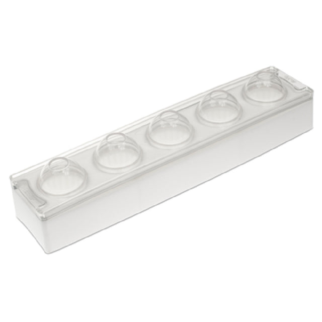 JB Prince M664 Mold Set 15-1/4" X 4-1/2" Makes (5) 2-1/8" Dia. X 3"H Egg Shapes