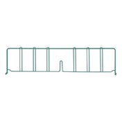 Quantum DIV30P Wire Shelf Divider 30"D X 8"H Green Epoxy Antimicrobial Finish