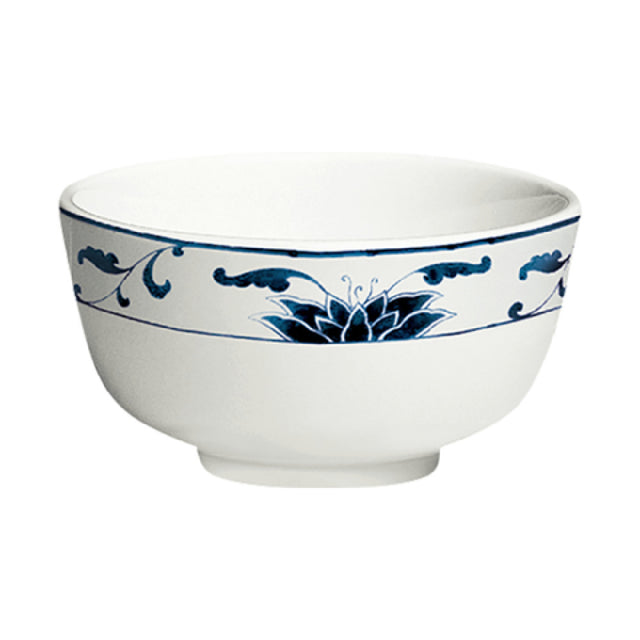Cameo China 255-99N Blue Lotus Rice Bowl 10 Oz. (300 Ml) 4-1/2" Dia. X 2-1/8"H (11.5 Cm X 5.5 Cm)