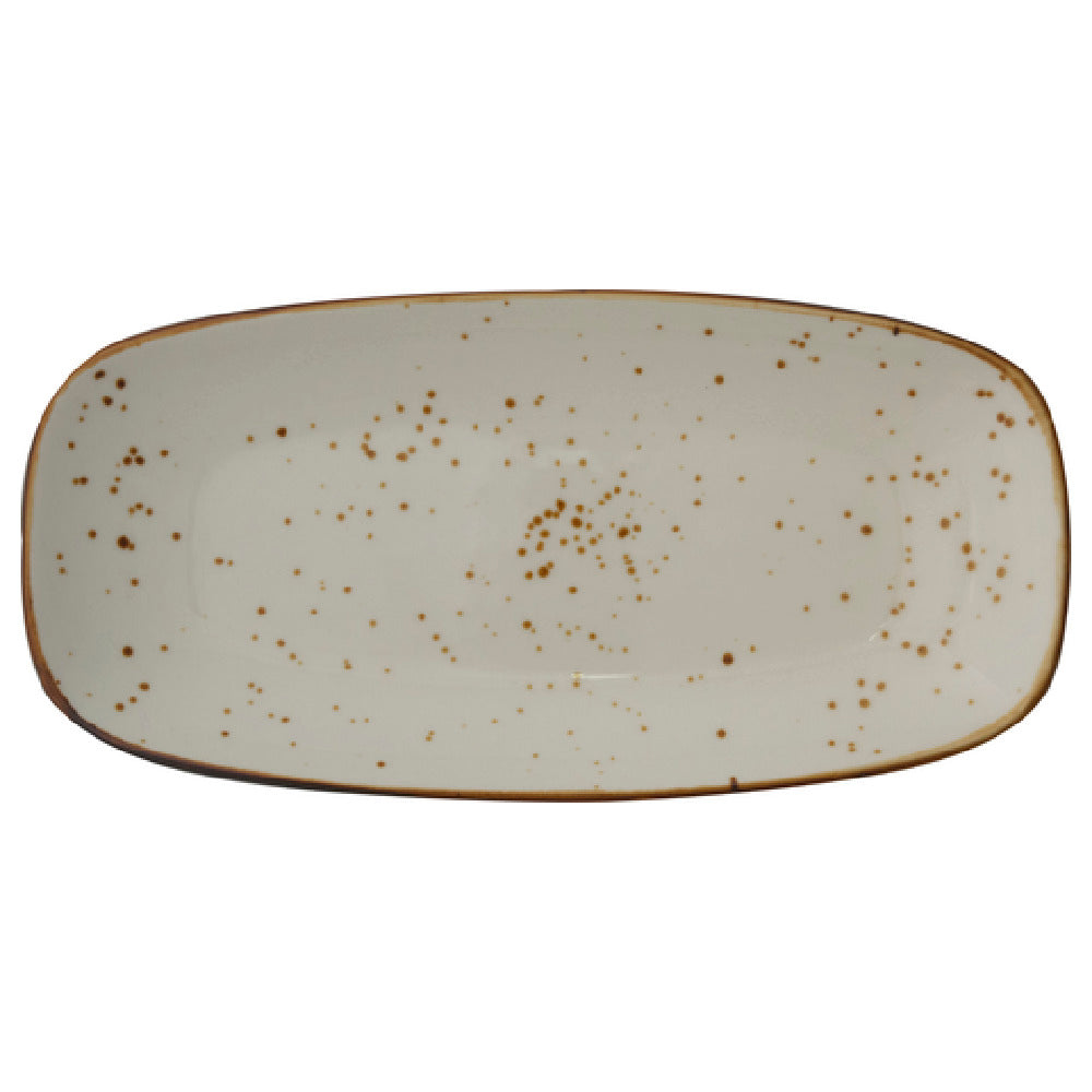 International Tableware SH-34-CR Platter 9"L X 4-3/8"W Organic Rectangle